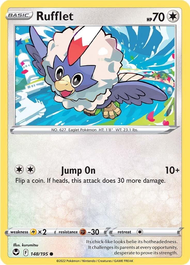 Rufflet (148/195) [Sword & Shield: Silver Tempest] | Card Merchant Takapuna