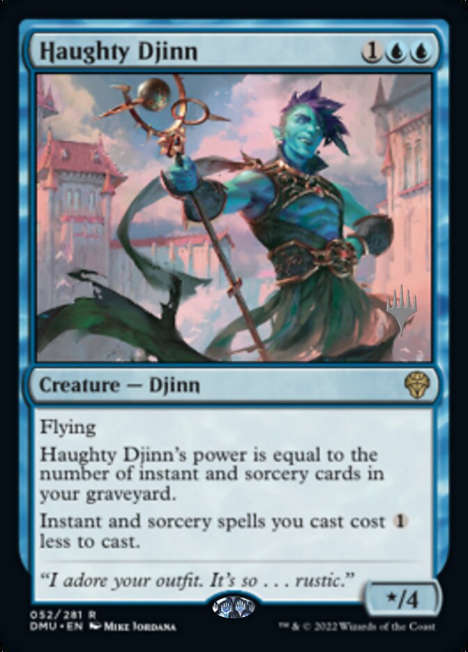 Haughty Djinn (Promo Pack) [Dominaria United Promos] | Card Merchant Takapuna