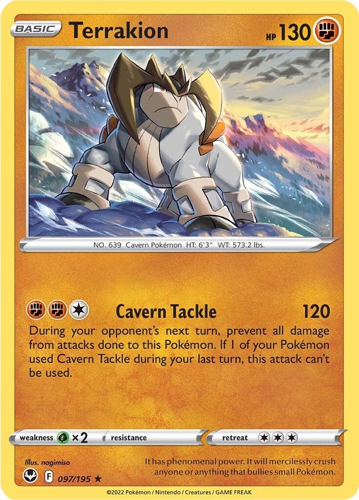 Terrakion (097/195) [Sword & Shield: Silver Tempest] | Card Merchant Takapuna