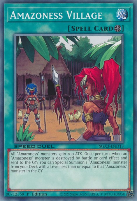 Amazoness Village [SGX3-END13] Common | Card Merchant Takapuna