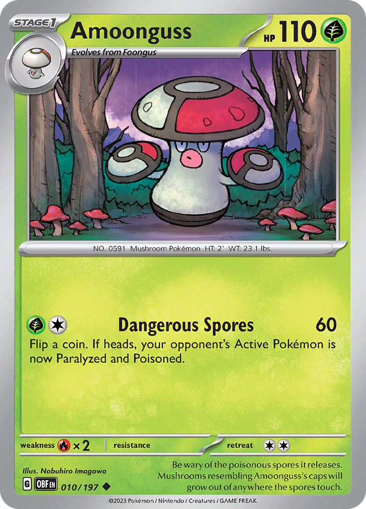 Amoonguss (010/197) [Scarlet & Violet: Obsidian Flames] | Card Merchant Takapuna