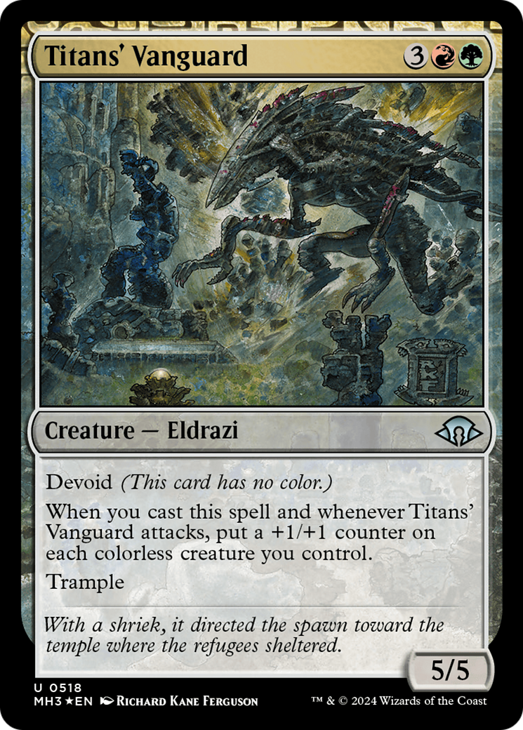 Titans' Vanguard (Ripple Foil) [Modern Horizons 3] | Card Merchant Takapuna