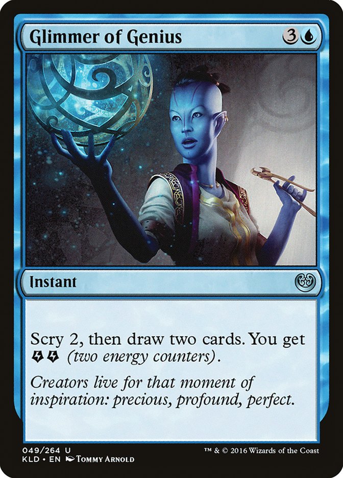 Glimmer of Genius [Kaladesh] | Card Merchant Takapuna