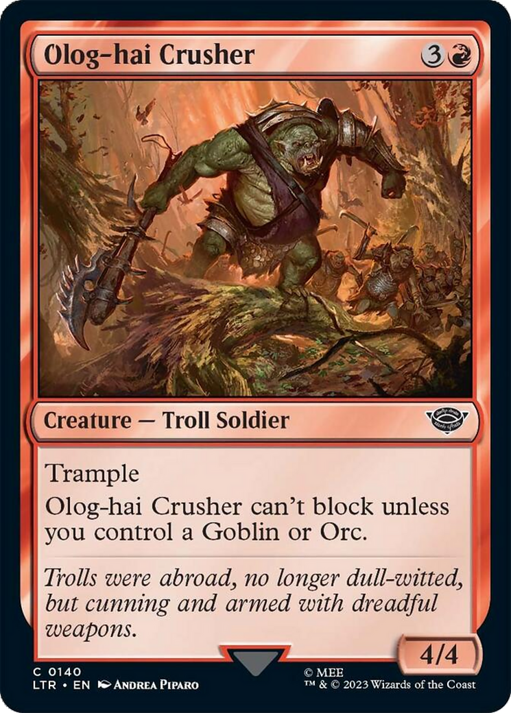 Olog-hai Crusher [The Lord of the Rings: Tales of Middle-Earth] | Card Merchant Takapuna