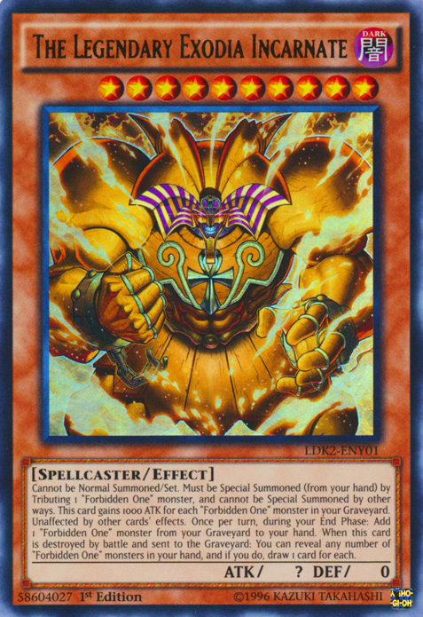 The Legendary Exodia Incarnate [LDK2-ENY01] Ultra Rare | Card Merchant Takapuna