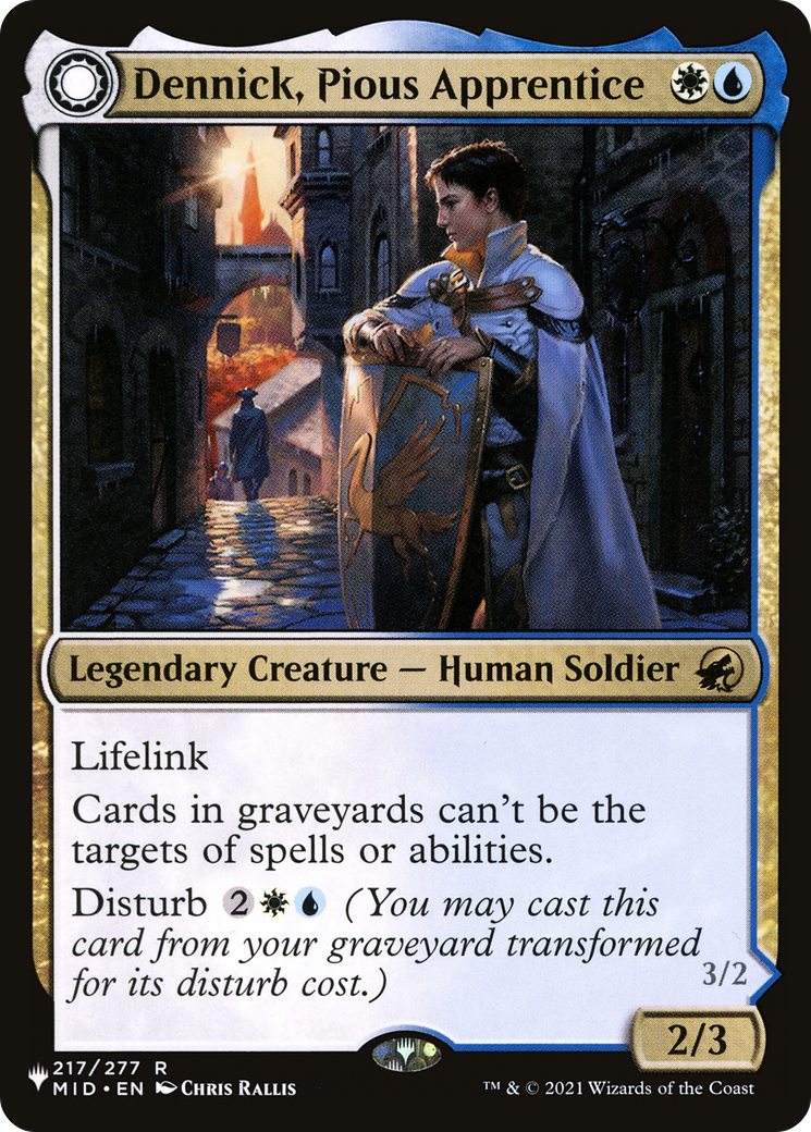 Dennick, Pious Apprentice // Dennick, Pious Apparition [Secret Lair: From Cute to Brute] | Card Merchant Takapuna