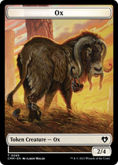 Phyrexian Golem // Ox Double-Sided Token [Commander Masters Tokens] | Card Merchant Takapuna