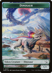 Elemental (09) // Dinosaur Double-Sided Token [March of the Machine Tokens] | Card Merchant Takapuna