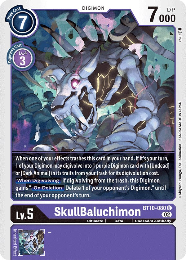 SkullBaluchimon [BT10-080] [Xros Encounter] | Card Merchant Takapuna