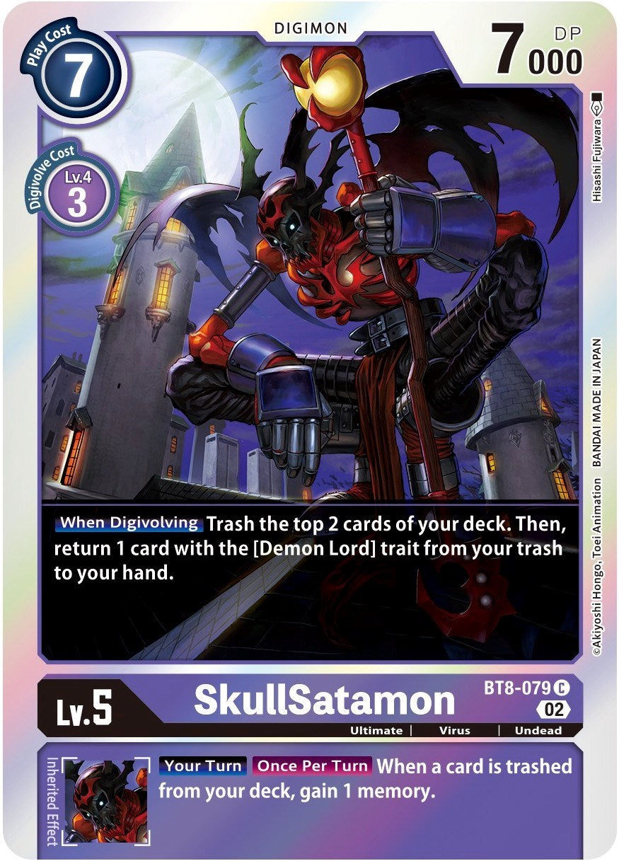 SkullSatamon [BT8-079] (Alternate Art) [Starter Deck: Beelzemon Advanced Deck Set] | Card Merchant Takapuna