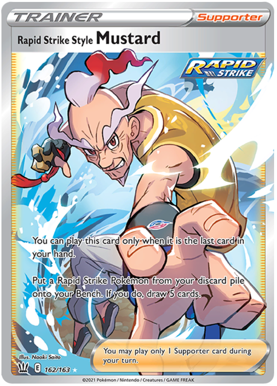 Rapid Strike Style Mustard (162/163) [Sword & Shield: Battle Styles] | Card Merchant Takapuna