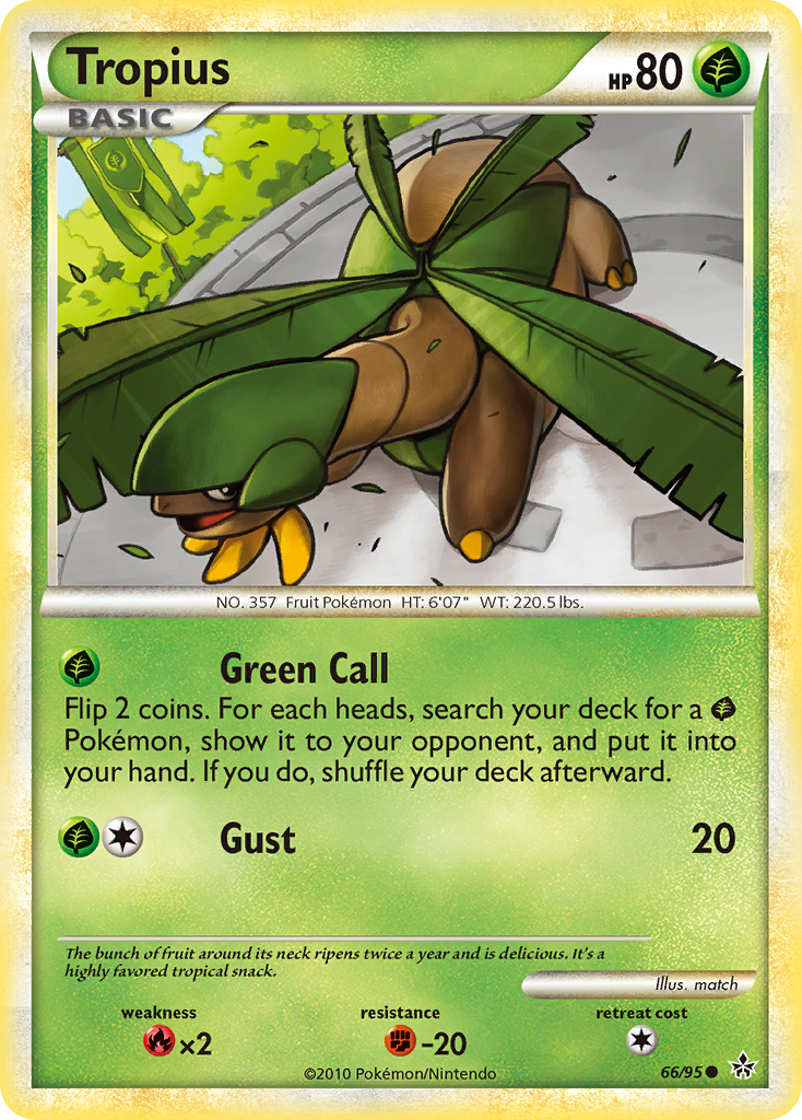 Tropius (66/95) [HeartGold & SoulSilver: Unleashed] | Card Merchant Takapuna