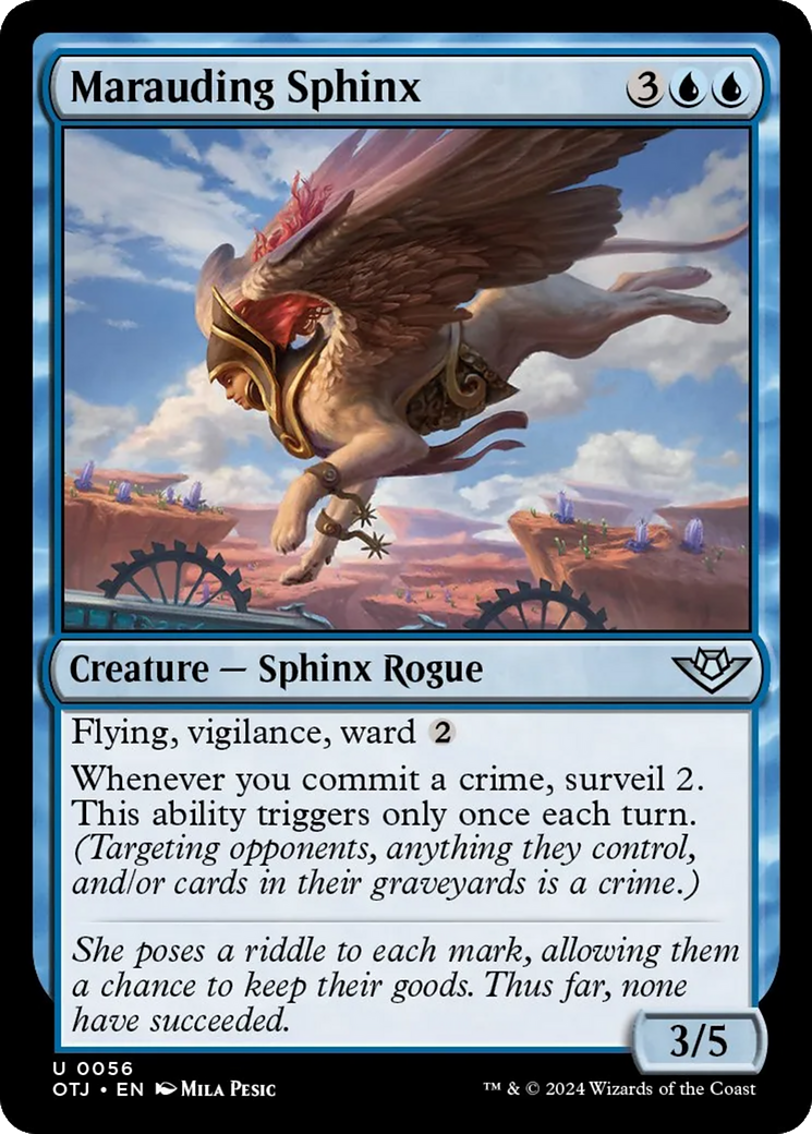 Marauding Sphinx [Outlaws of Thunder Junction] | Card Merchant Takapuna