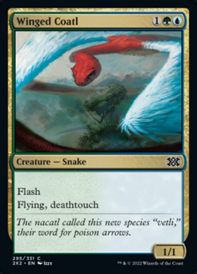 Winged Coatl [Double Masters 2022] | Card Merchant Takapuna