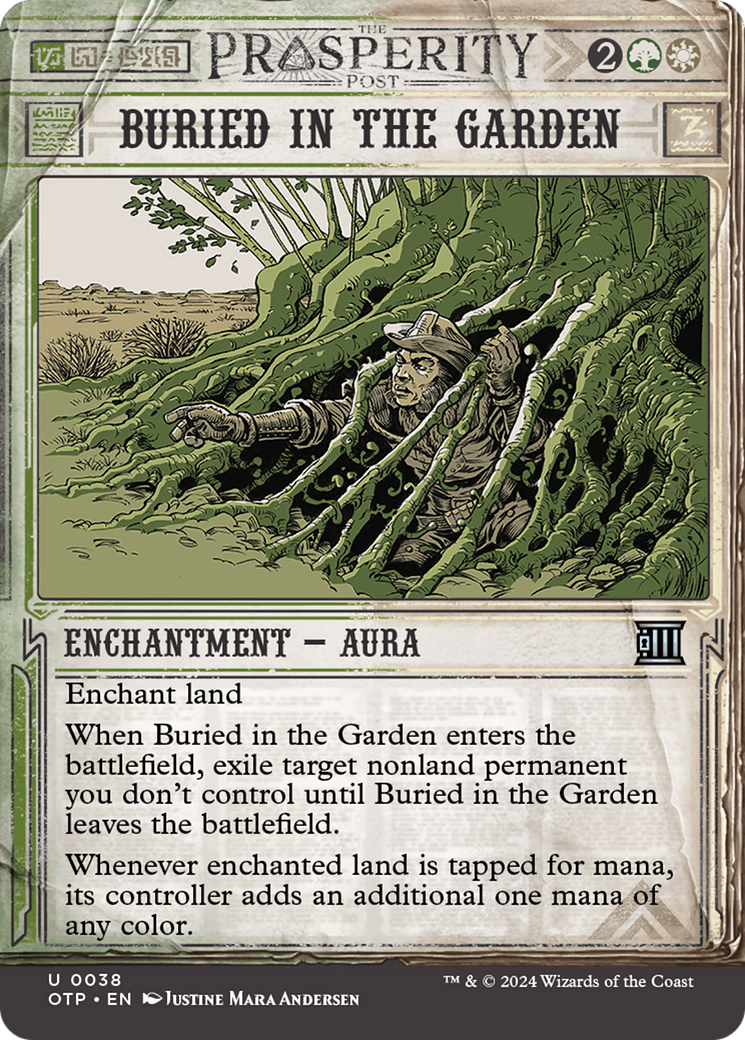 Buried in the Garden [Outlaws of Thunder Junction: Breaking News] | Card Merchant Takapuna