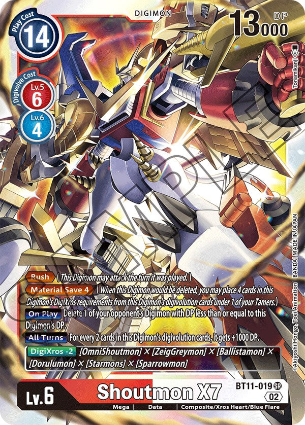 Shoutmon X7 [BT11-019] [Dimensional Phase] | Card Merchant Takapuna