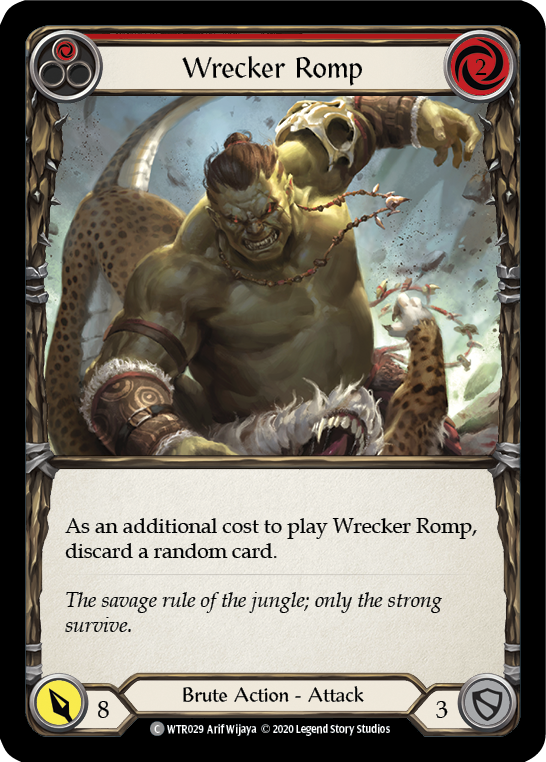 Wrecker Romp (Red) [U-WTR029] (Welcome to Rathe Unlimited)  Unlimited Rainbow Foil | Card Merchant Takapuna