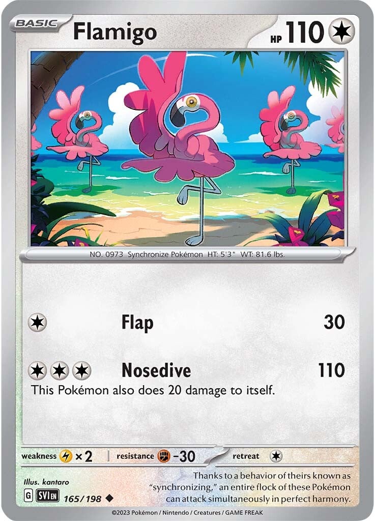 Flamigo (165/198) [Scarlet & Violet: Base Set] | Card Merchant Takapuna