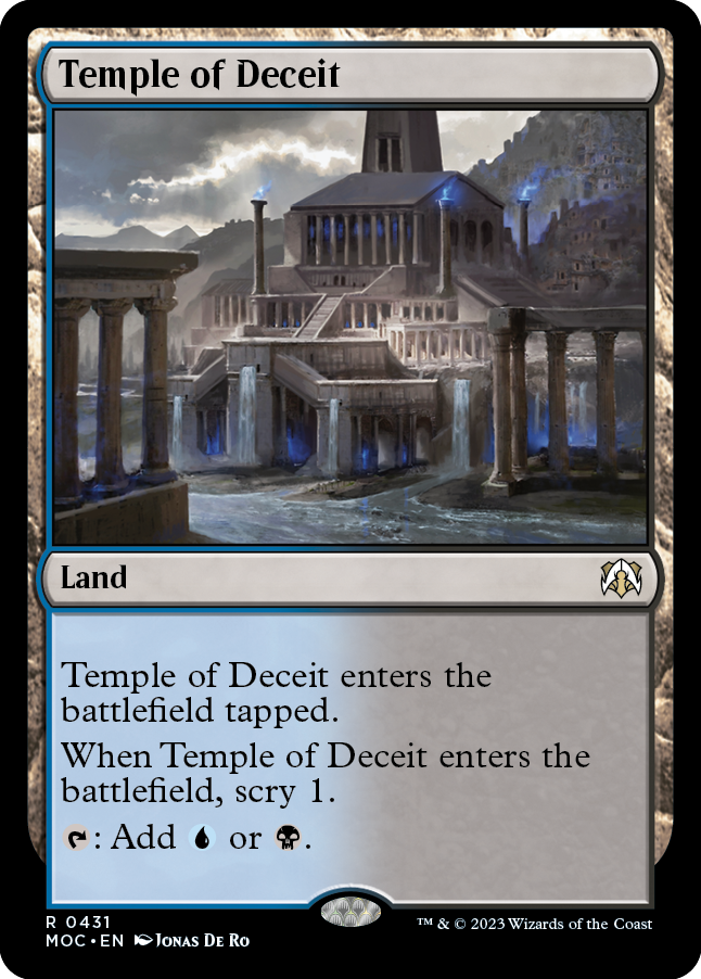 Temple of Deceit [March of the Machine Commander] | Card Merchant Takapuna