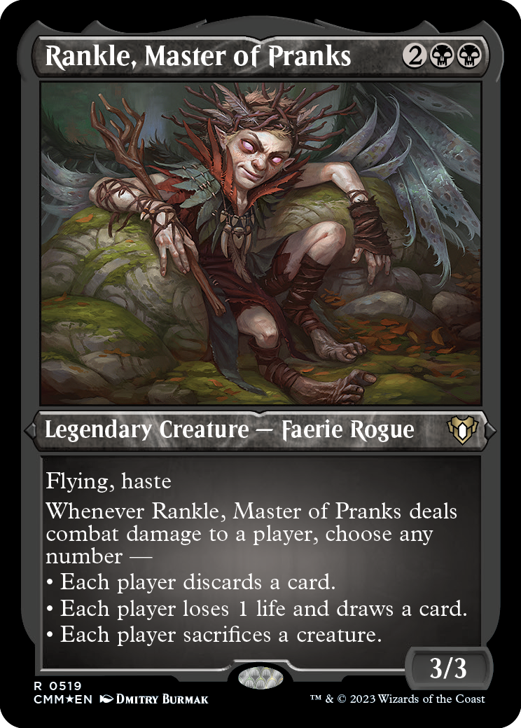 Rankle, Master of Pranks (Foil Etched) [Commander Masters] | Card Merchant Takapuna