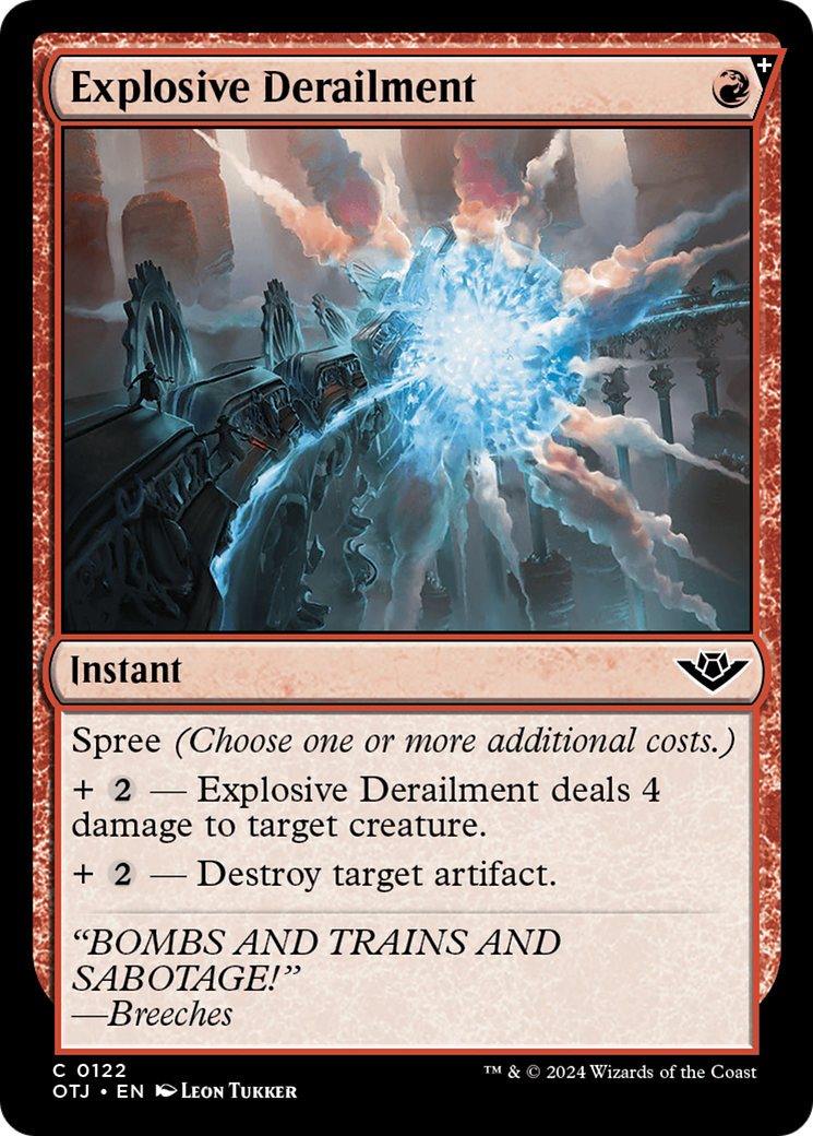 Explosive Derailment [Outlaws of Thunder Junction] | Card Merchant Takapuna