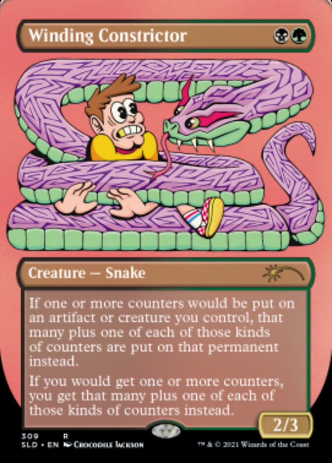 Winding Constrictor (Borderless) [Secret Lair Drop Series] | Card Merchant Takapuna