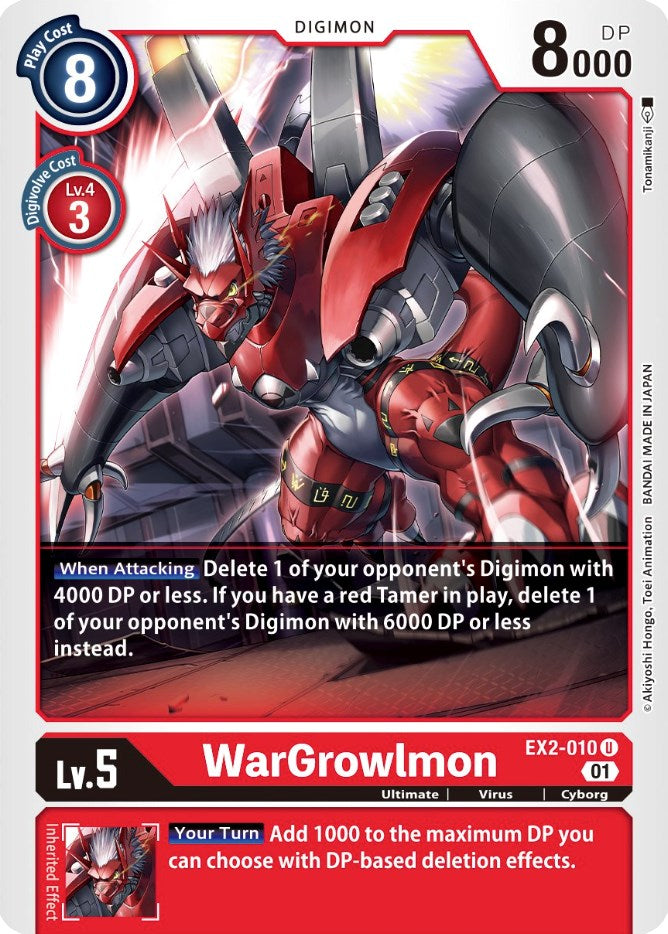 WarGrowlmon [EX2-010] [Digital Hazard] | Card Merchant Takapuna