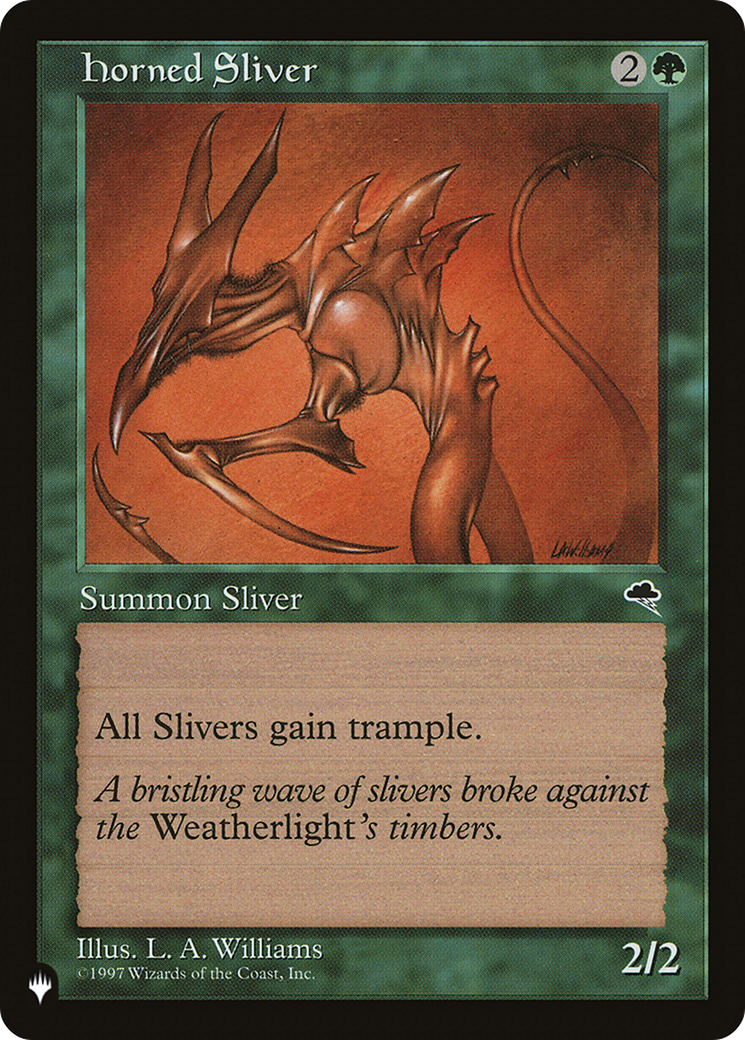 Horned Sliver [The List Reprints] | Card Merchant Takapuna