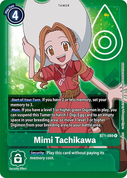 Mimi Tachikawa [BT1-089] (Official Tournament Pack Vol.3) [Release Special Booster Promos] | Card Merchant Takapuna