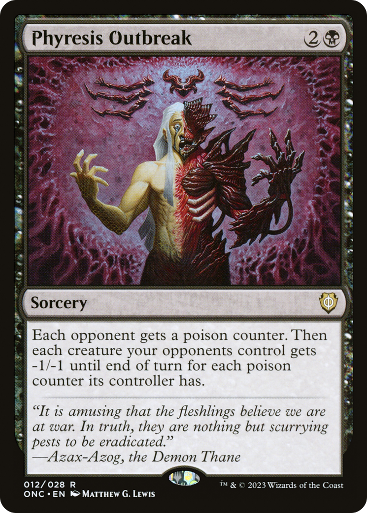 Phyresis Outbreak [Phyrexia: All Will Be One Commander] | Card Merchant Takapuna