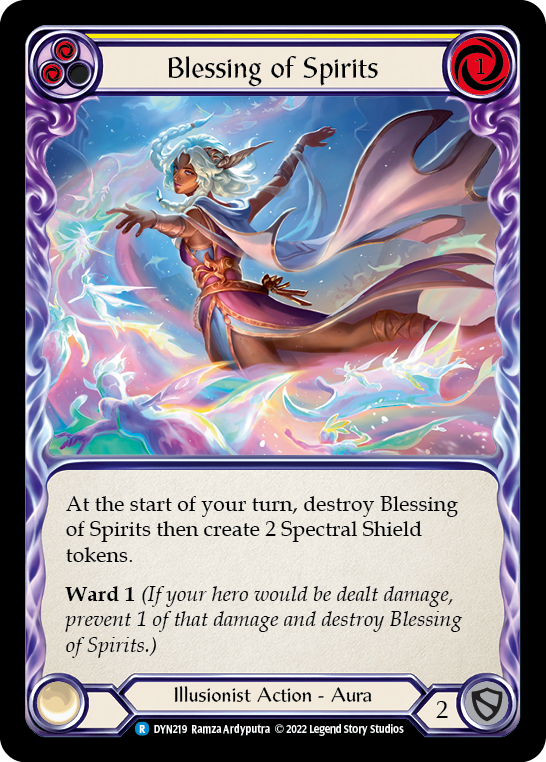 Blessing of Spirits (Yellow) [DYN219] (Dynasty) | Card Merchant Takapuna