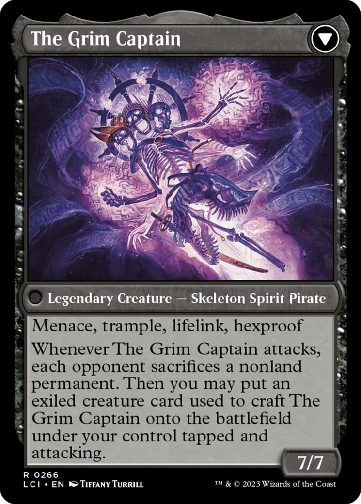 Throne of the Grim Captain // The Grim Captain [The Lost Caverns of Ixalan] | Card Merchant Takapuna