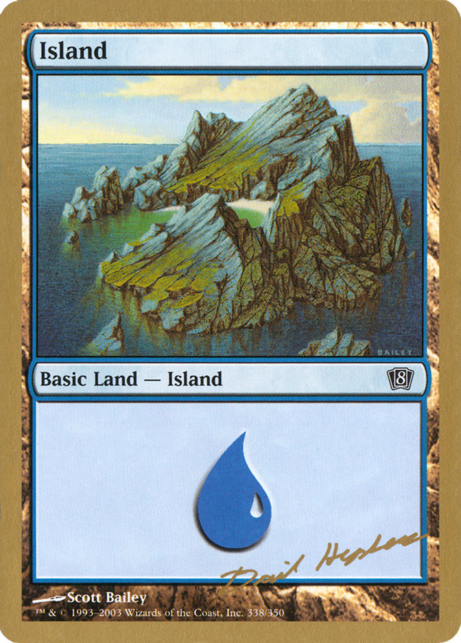 Island (dh338) (Dave Humpherys) [World Championship Decks 2003] | Card Merchant Takapuna