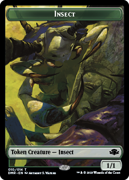 Insect // Squirrel Double-Sided Token [Dominaria Remastered Tokens] | Card Merchant Takapuna