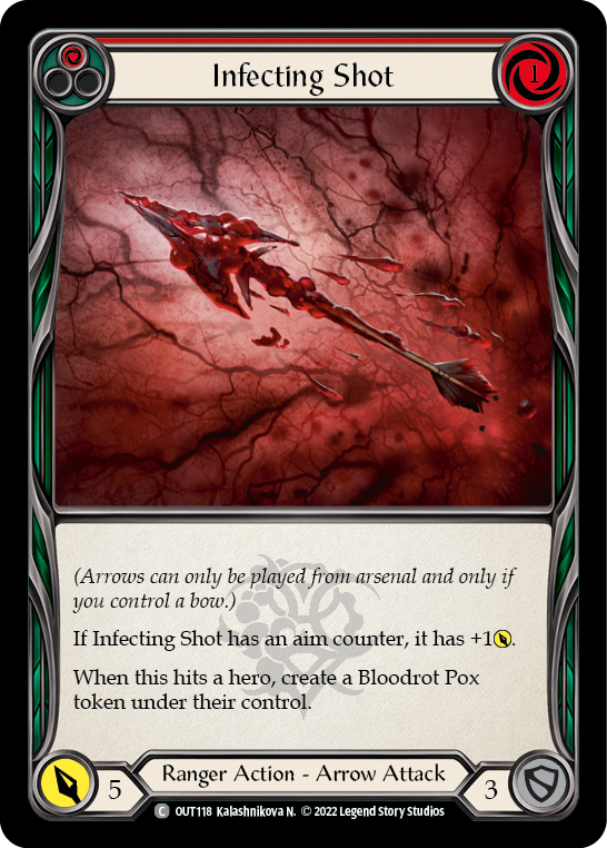 Infecting Shot (Red) [OUT118] (Outsiders) | Card Merchant Takapuna