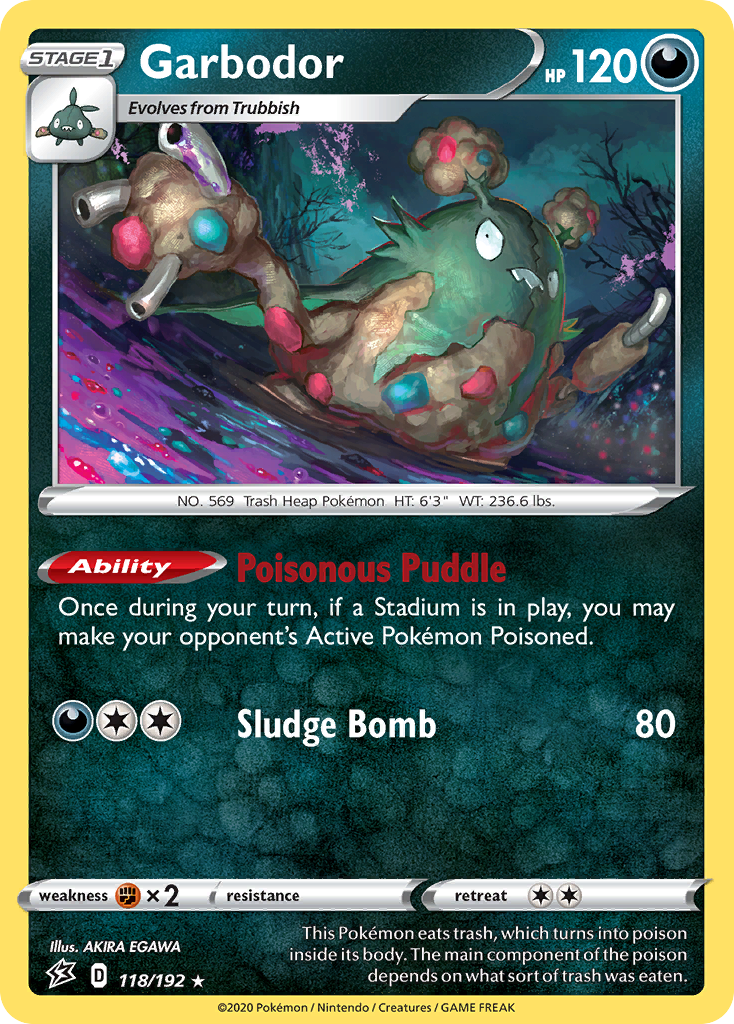 Garbodor (118/192) [Sword & Shield: Rebel Clash] | Card Merchant Takapuna