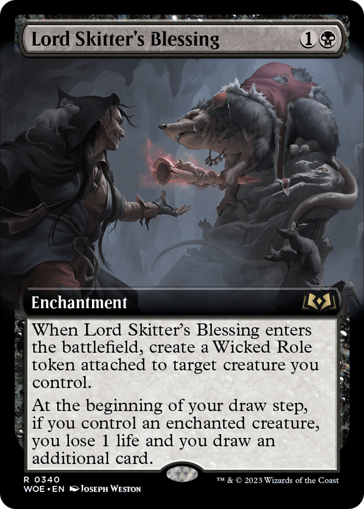 Lord Skitter's Blessing (Extended Art) [Wilds of Eldraine] | Card Merchant Takapuna