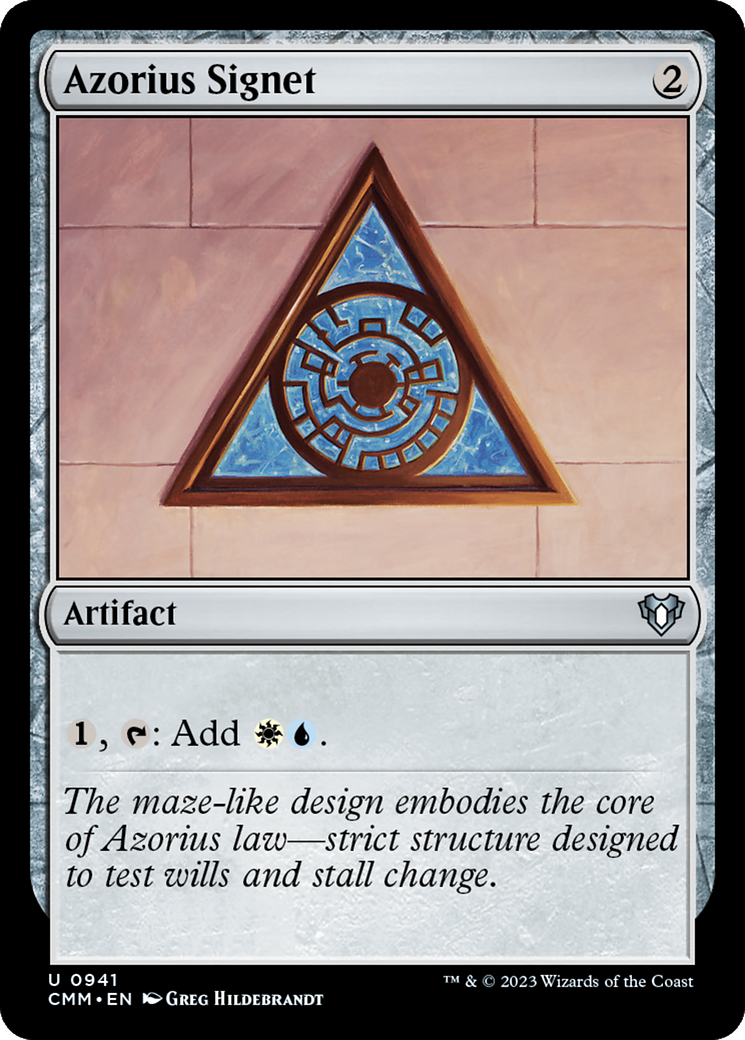 Azorius Signet [Commander Masters] | Card Merchant Takapuna