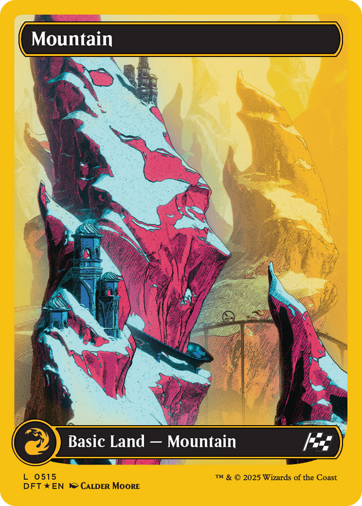 Mountain (0515) (First-Place Foil) [Aetherdrift] | Card Merchant Takapuna