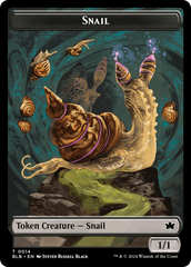 Snail // Thundertrap Trainer Double-Sided Token [Bloomburrow Tokens] | Card Merchant Takapuna