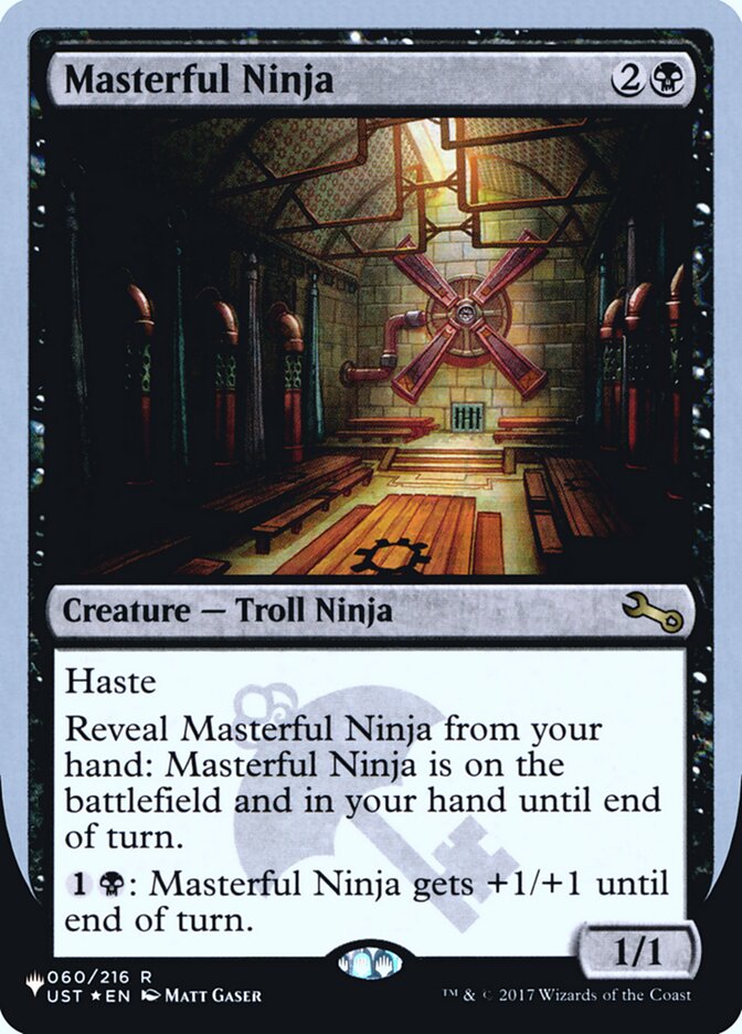 Masterful Ninja (Unfinity Foil Edition) [The List] | Card Merchant Takapuna