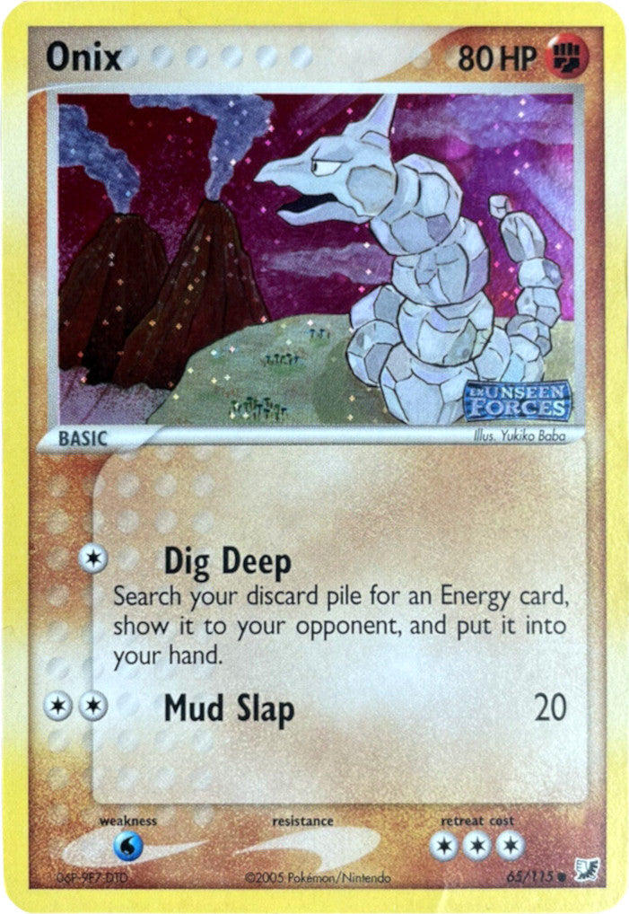 Onix (65/115) (Stamped) [EX: Unseen Forces] | Card Merchant Takapuna