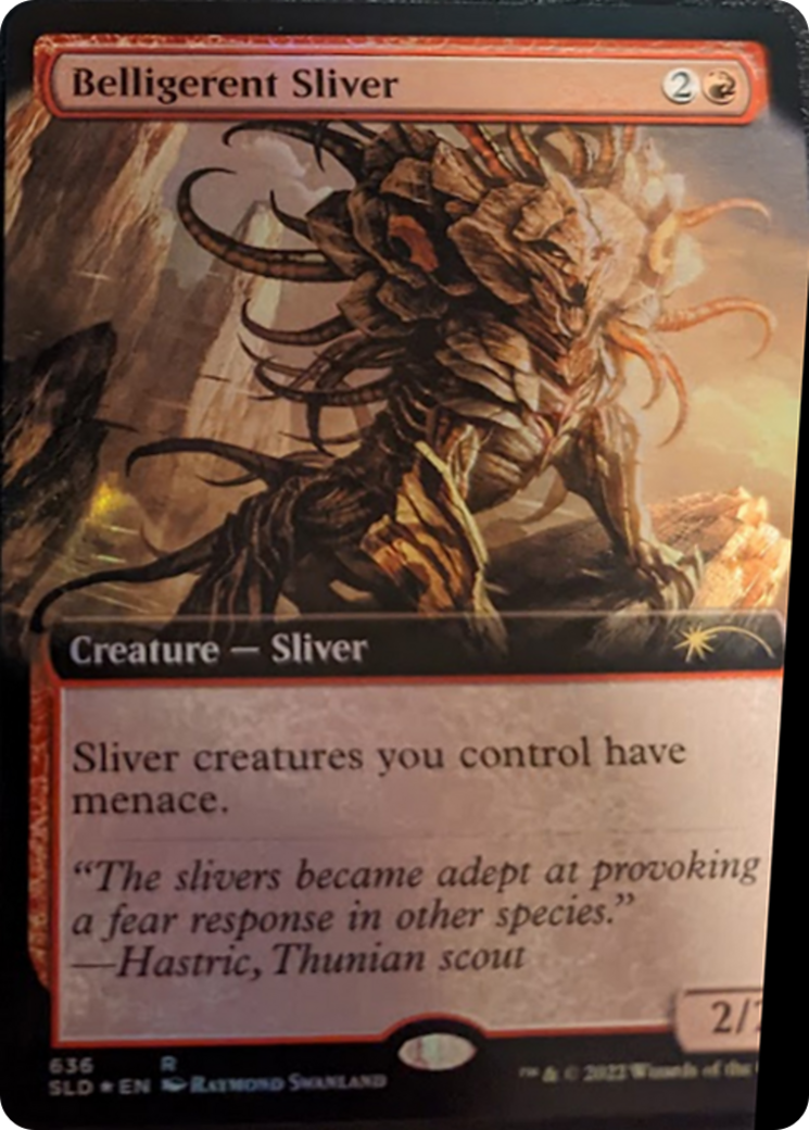 Belligerent Sliver (Extended Art) [Secret Lair Drop Series] | Card Merchant Takapuna