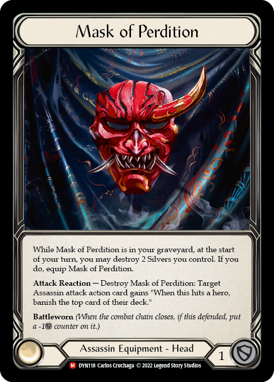 Mask of Perdition [DYN118] (Dynasty)  Cold Foil | Card Merchant Takapuna