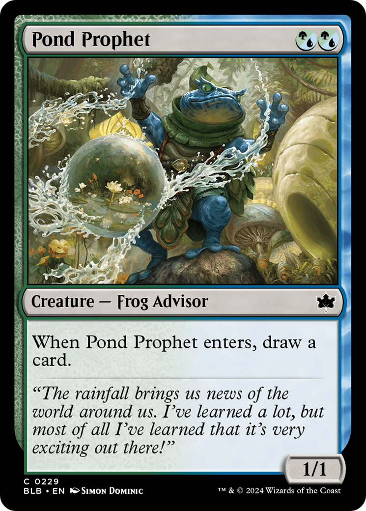 Pond Prophet [Bloomburrow] | Card Merchant Takapuna