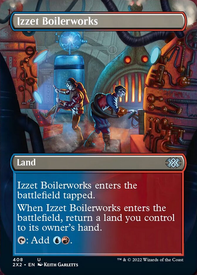 Izzet Boilerworks (Borderless Alternate Art) [Double Masters 2022] | Card Merchant Takapuna