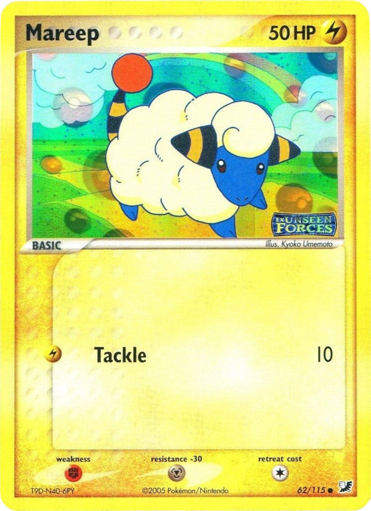 Mareep (62/115) (Stamped) [EX: Unseen Forces] | Card Merchant Takapuna