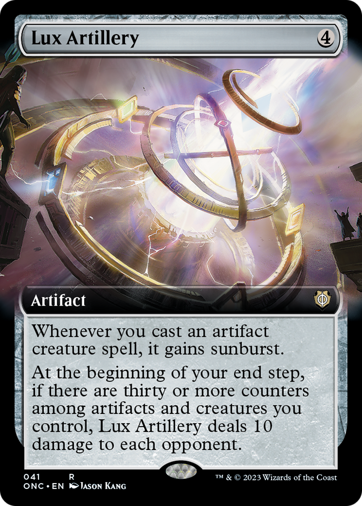 Lux Artillery (Extended Art) [Phyrexia: All Will Be One Commander] | Card Merchant Takapuna