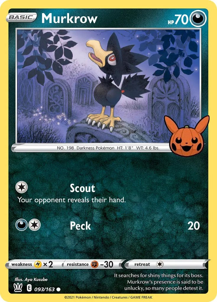 Murkrow (093/163) [Trick or Trade] | Card Merchant Takapuna