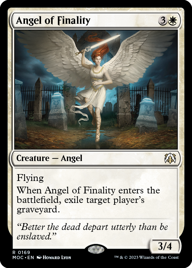 Angel of Finality [March of the Machine Commander] | Card Merchant Takapuna